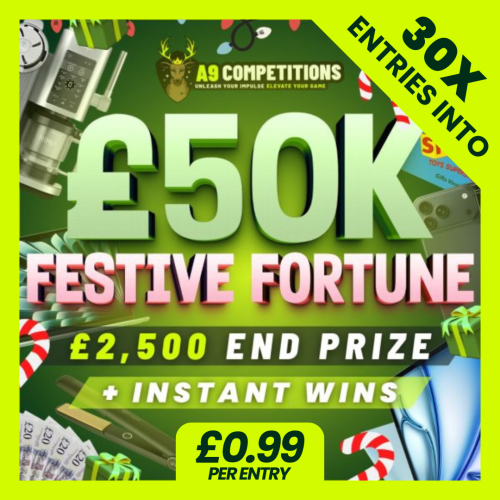 X30 ENTRIES INTO FESTIVE FORTUNE £50K