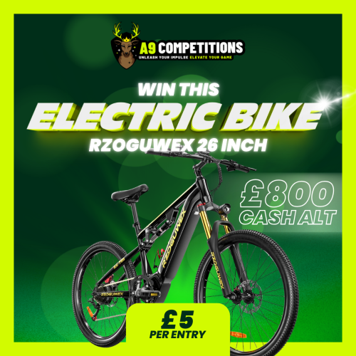 RZOGUWEX Electric Off-Road Bicycle or £800 Cash
