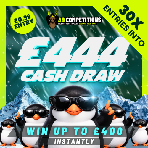 X30 ENTRIES INTO £444 CASH DRAW