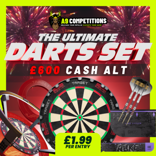 THE ULTIMATE DARTS PACKAGE/ £600 Cash Alt