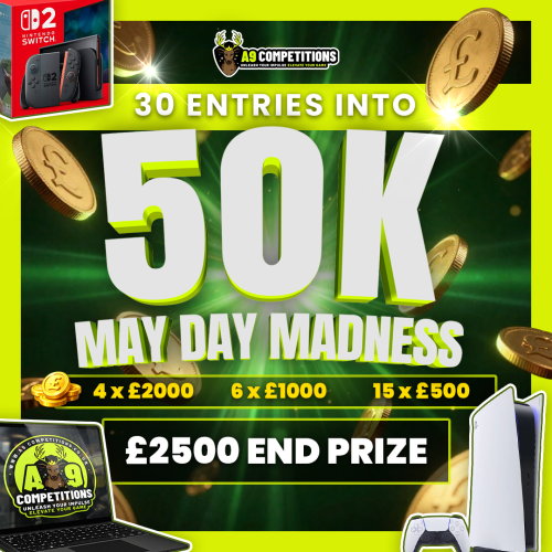 X30 ENTRIES INTO MAY DAY MADNESS £50K