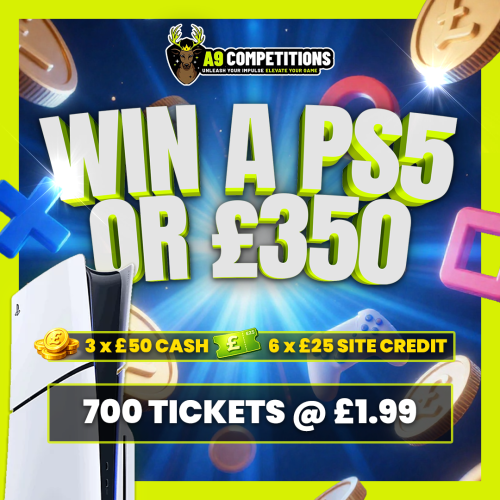 PS5 CONSOLE 1TB OR £350 + Instant Wins